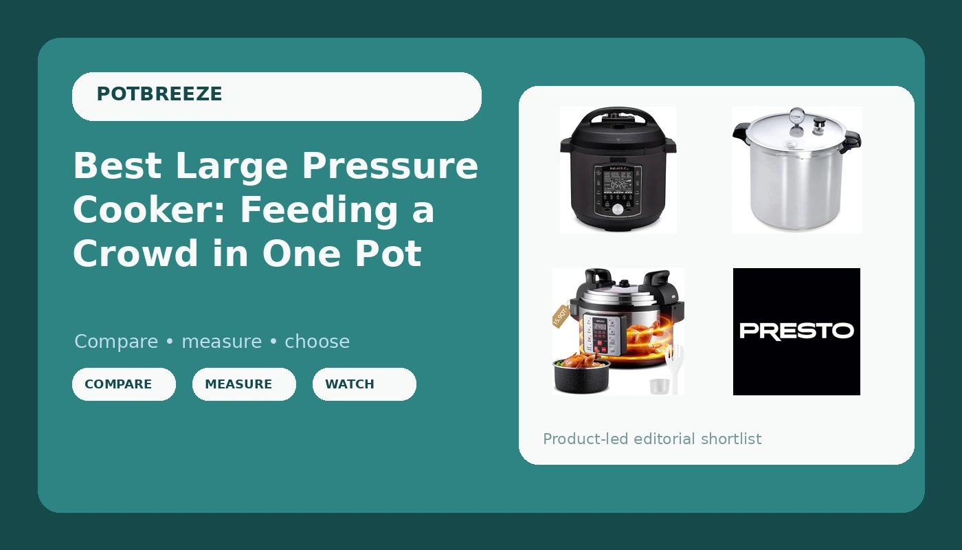 Best Large Pressure Cooker: Feeding a Crowd in One Pot - PotBreeze review with measurements and honest opinion