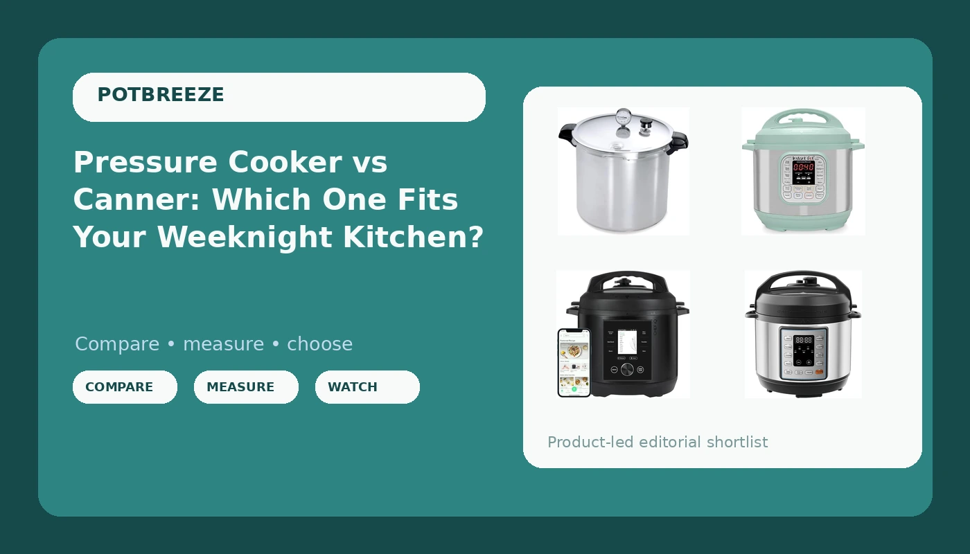 Pressure Cooker vs Canner: Which One Fits Your Weeknight Kitchen?