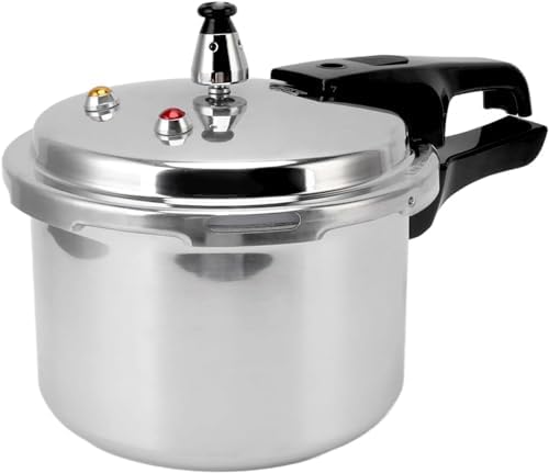 Small Pressure Cooker, Mini Aluminum Alloy Pressure Cooker with Magnetic bottom, Safety and Durable Compact Pressure Canner compatible for induction cookers and gas stoves (3L)
