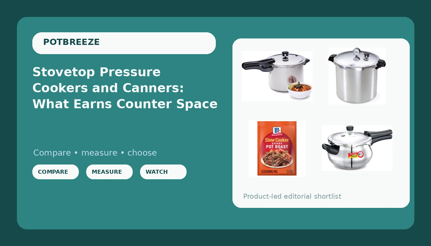 Stovetop Pressure Cookers and Canners: What Earns Counter Space